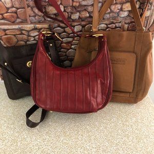 vintage bags lot of 3 bag /Coach / Marino Orlandi /Fossil /